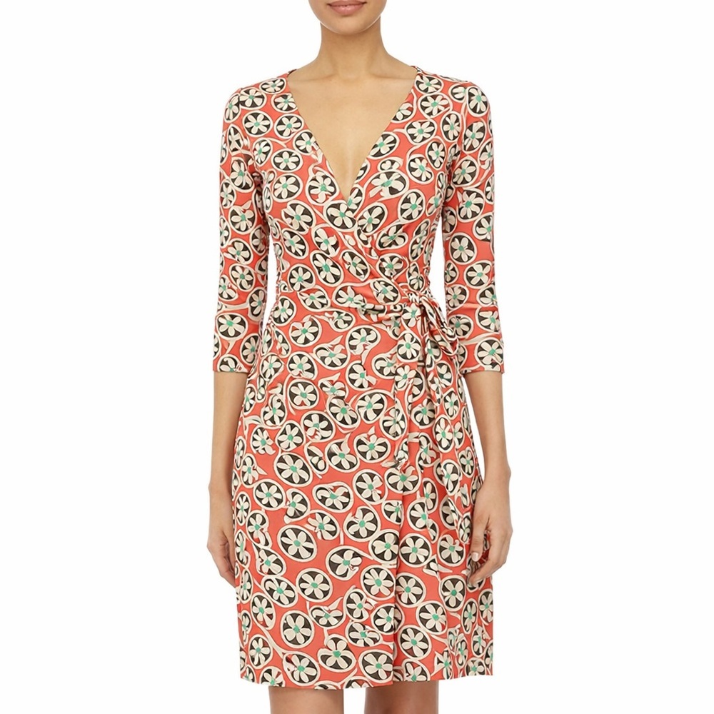 DIANE VON FURSTENBERG New Julian Two Silk Wrap Dress